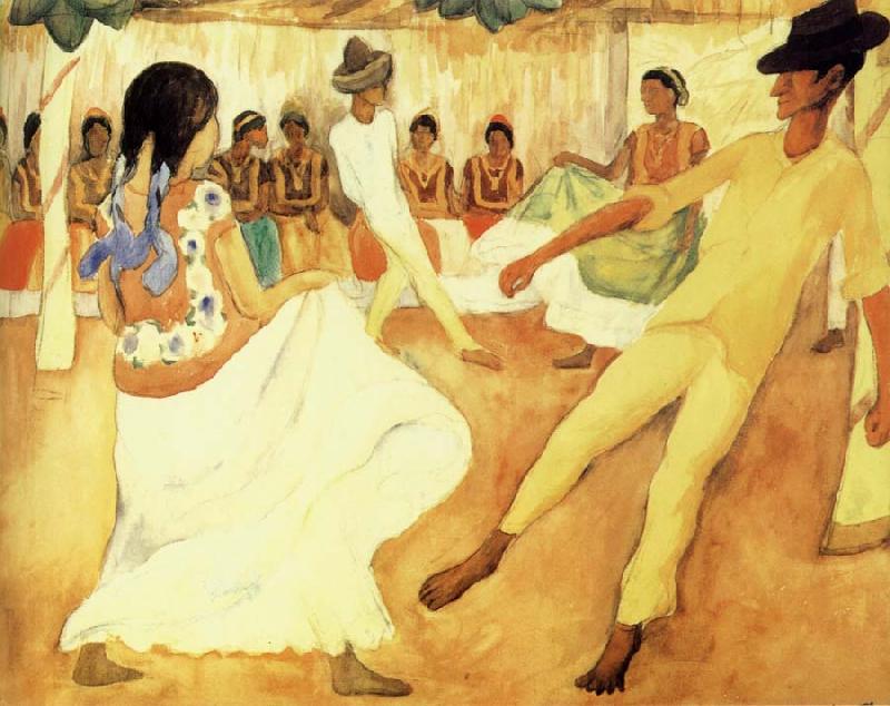 Diego Rivera Dancing oil painting image